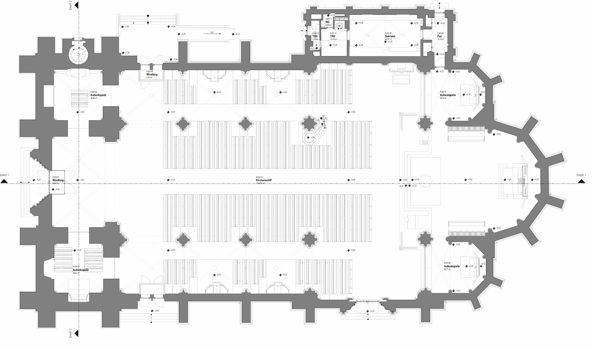 Grundrissauswertung des Billerbecker Doms